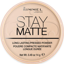 Rimmel London Pudra compacta Stay Matte 003 Peach Glow, 14g, Rimmel London