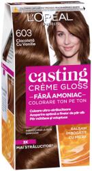 L'Oréal Vopsea de par semi-permanenta fara amoniac Casting Creme Gloss 603 Ciocolata cu Vanilie, 180ml, L'Oreal Paris