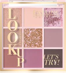 Eveline Cosmetics Paleta de farduri cu 9 culori Look Up Lets Try, 10.8g, Eveline Cosmetics