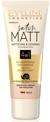 Eveline Cosmetics Fond de ten Satin Matt Mattifying & Covering 104 Beige, 30ml, Eveline Cosmetics