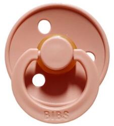 BIBS Suzeta din latex cu tetina rotunda 0 luni+ Colour Peach, 1 bucata, Bibs