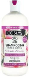 Coslys Sampon bio de reparare intarire si netezire pentru par slab si despicat cu crin si fitocheratina, 500ml, Coslys