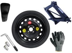 Extradeon Készlet - Mankókerék + Kerékkulcs + Hévér + Tároló a Hévérhez OPEL ADAM 115/70 R16 4x100 CB56.6