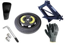 Extradeon Készlet - Mankókerék + Kerékkulcs + Hévér + Tároló a Hévérhez VW PHAETON 135/80 R17 5x112 CB57.1 - automankokerek - 93 100 Ft