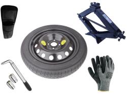 Extradeon Készlet - Mankókerék + Kerékkulcs + Hévér + Tároló a Hévérhez TOYOTA AYGO X 125/70 R16 4x100 CB54.1
