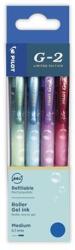 Pilot Zseléstoll készlet, 0, 32 mm, nyomógombos, PILOT "G-2 Bubble", kék, 4 különböző minta (PG2449065) - jatekotthon