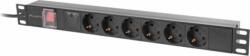 Lanberg 6 Plug 2 m Switch (PDU-06F-0200-BK)