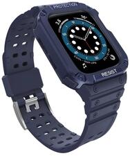 Gigapack Apple Watch pótszíj+keret, sötétkék (GP-141532) (GP-141532)