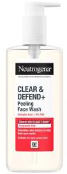 Neutrogena Clear & Defend+ Peeling Face Wash gel de curățare cu efect exfoliant, fără parfum 200 ml unisex