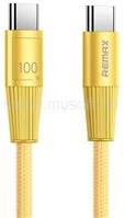 REMAX Infinity Series Type-C gyorstöltő kábel 100W (sárga) (RC-C106_GOLD) (RC-C106_GOLD)