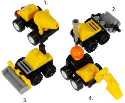 alleBLOX építőkocka készlet Construction Crew Építőjárművek 22-24 db (többféle) 1 db (292805)