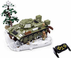 Sluban Power Bricks építőkészlet Távirányítós R/C T34/76 (1942) Tank M38-B7072 837 db (M38-B7072)