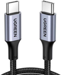 UGREEN Cablu de incarcare si date UGREEN USB-C Cable Aluminum Case with Braided, USB-C la USB-C, 1 m, Negru (UG-70427)