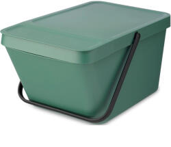 Brabantia Sort & Go Stackable Waste Bin halmozható szelektív szemetes felnyitható fedéllel - platina zöld 20L (277740)