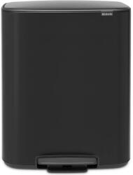 Brabantia Bo Pedal Bin pedálos szelektív szemetes - matt fekete 2x30L (211508)