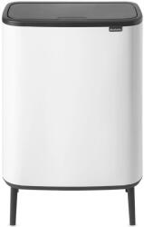 Brabantia Bo Touch Bin Hi XXL nyomófedeles szelektív szemetes magasított, lábakkal - fehér 2x30L (130601)