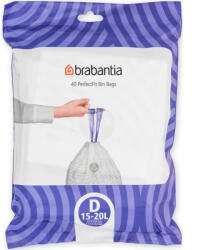 Brabantia PerfectFit szemeteszsák D méret - 15-20L, 40db/csg (138164)
