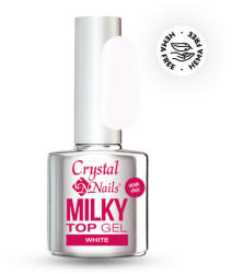 Crystalnails HEMA Free Milky Top Gel - White 4 ml TPO FREE
