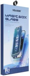 Veason 6D Pro Veason könnyű telepítésű üveg + Applikátor - iPhone 16 Plus fekete üvegfólia