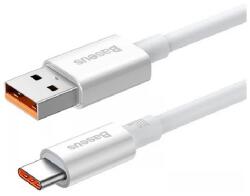 Baseus SUPERIOR adatkábel (USB - Type-C, 100W, PD gyorstöltő, 200cm, törésgátló) FEHÉR