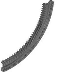 LEGO® 24121c85 - LEGO sötétszürke technic íves fogasléc 11 x 11 méretű (24121c85)