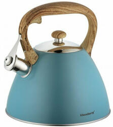 Klausberg Ceainic cu fluier Klausberg KB 7263, 22 cm, 3 L, Inductie, Otel, Albastru (KB 7263)
