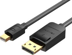 Vention mini Displayport - Displayport, (fekete), 2m, kábel