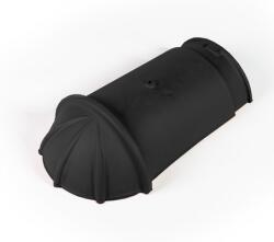 Tondach-Wienerberger Tondach Sajtolt Sima Kezdő gerinccserép rögzítőcsavarral 17 cm antracit-békéscsabai (788525)