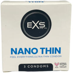 EXS Condoms Nano Thin ultra vékony óvszer (3 db) - ovszer-vasarlas