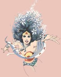 Zuty Picturi pe numere Floral Wonder Woman (<![CDATA[M10-040-050-501204]]>) Carte de colorat