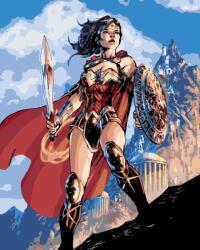 Zuty Picturi pe numere Sabia și scutul Wonder Woman (<![CDATA[M10-040-050-501212]]>) Carte de colorat