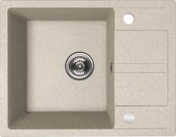Kuchinox Viti, 1 rekeszes gránit mosogató 560x440x175 mm + szifon, bézs, LAV-SBX_413Y (LAV-SBX_413Y)