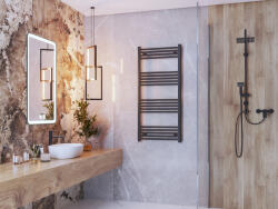 Gamma Erga Basic, fűtőelem 1300x600 mm, 591 W, fekete, ERG-LAV-BASIC-13060-BK (ERG-LAV-BASIC-13060-BK)