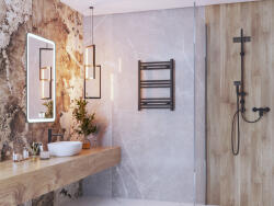 Gamma Erga Basic, fűtőelem 700x500 mm, 273 W, fekete, ERG-LAV-BASIC-7050-BK (ERG-LAV-BASIC-7050-BK)