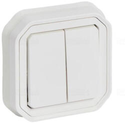 Legrand Plexo 55 süllyesztett kettős váltókapcsoló 10A, összeszerelt, fehér 069855L Legrand (069855L)