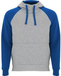 Roly Unisex felnőtt Badet kéttónusú kapucnis pulóver 2XL kék|szürke