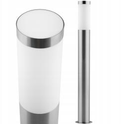 Polux LED-es kerti lámpa Kültéri lámpatest álló oszlop E27 IP44 1m Inox Livia (200495)