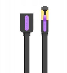 Vention Hosszú Lapos Kábel Lan Hosszabbító Kábel RJ45 Ethernet Cat 7 8M (ICBBK)