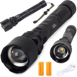 MH Protect Bailong taktikai erős led zseblámpa xhp50 zoom usb