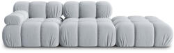 Micadoni Canapea modulara Bellis cu 3 locuri si tapiterie din catifea, albastru deschis (MIC_SET3R_2_F1_BELLIS9) Canapea