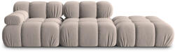 Micadoni Canapea modulara Bellis cu 3 locuri si tapiterie din catifea, bej (MIC_SET3R_2_F1_BELLIS7) Canapea