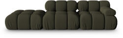 Micadoni Canapea modulara Bellis cu 3 locuri si tapiterie din tesatura 3D, verde (MIC_SET3L_191_F1_BELLIS4) Canapea