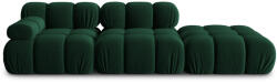 Micadoni Canapea modulara Bellis cu 3 locuri si tapiterie din catifea, verde inchis (MIC_SET3R_2_F1_BELLIS3) Canapea
