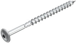 Obo Bettermann 3498132 HT 6x80 TD Tányérfejű facsavar Fa építményszerkezethez 6x80 G galvanikusan horganyzott, DIN EN 12329 (3498132)