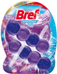 Bref Brilliant Gel, wc illatosító, Magic Breeze, 2x42g (10db/karton) (9000101508178)