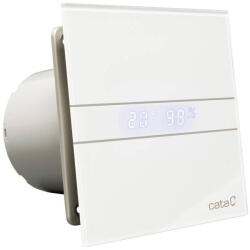 CATA E-100 MTH Szellőztető ventilátor fehér pára és időkapcsoló műanyag előlap (00900203)