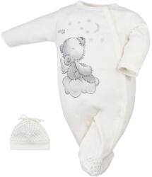 KOALA Baba kezeslábas sapkával Koala Angel krémszínű - babyboxstore