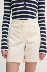 Tommy Hilfiger rövidnadrág női, bézs, sima, magas derekú, WW0WW42457 - bézs 40 - answear - 25 990 Ft