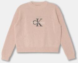 Calvin Klein gyerek pamut pulóver rózsaszín, meleg, IG0IG02654 - rózsaszín 176