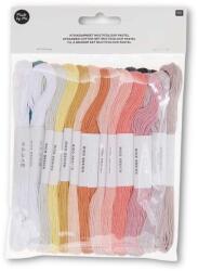Rico Standed Cotton - Pastel - hímzőfonal csomag - 24db
